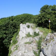 Pohľad na vrchol Havranej skaly