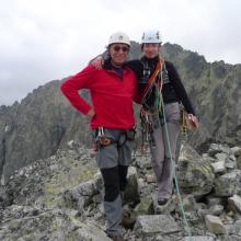 S Ferkom na vrchole Čierneho štítu (2434 m n.m.).