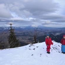 V pozadí Západné a Vysoké Tatry.