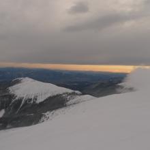 cestou späť hmla ustúpila, ostal \"iba\" vietor