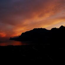 západ nad Lago di Garda