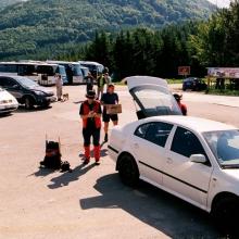 nástup vo Fačkovskom sedle (802 m n.m.)