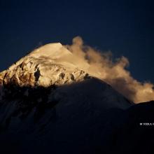 Diran (7257 m), zo základného tábora pod Rakaposhi